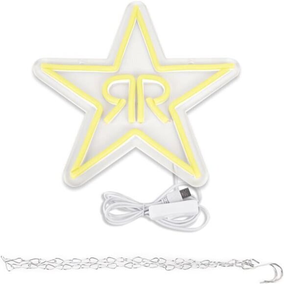 Rock Star Energy Drink Neon Signs Wall Decor Bedroom Led Business Bar Store NEW - Picture 5 of 7